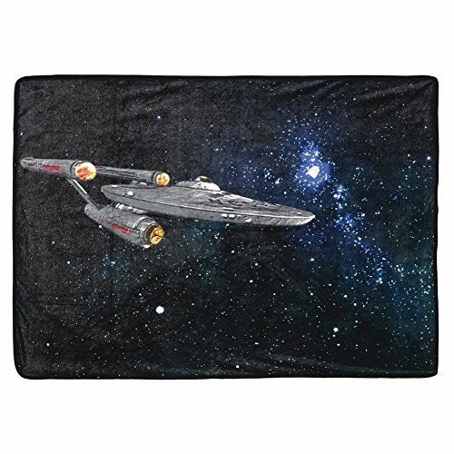 Star Trek Enterprise Glitter Fleece Throw Blanket The Away Mission